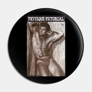 PHYSIQUE PICTORIAL - Vintage Physique Muscle Male Model Magazine Cover Pin