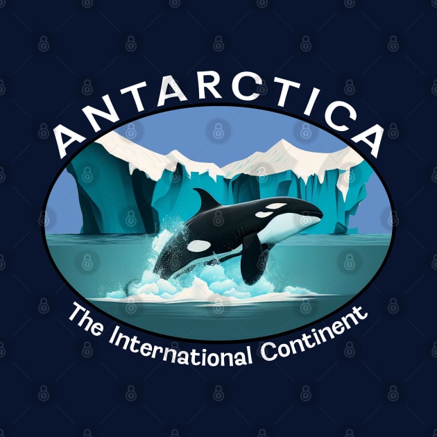 Antarctica The International Continent Orca Whale by Pine Hill Goods