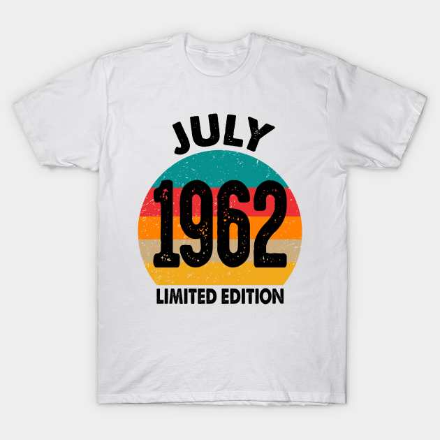 July 1962 July 1962 T Shirt TeePublic