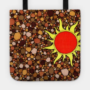 Sun with Brown background Tote