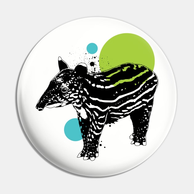 Little tapir Pin by Ikographik