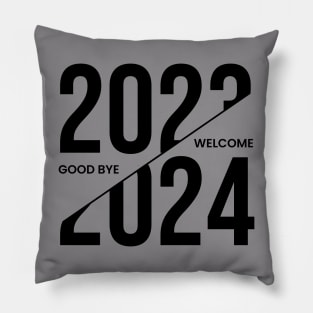 Good bye 2023 welcome 2024 Pillow