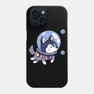 Husky in Space Puppy Dog Lover Retro Phone Case