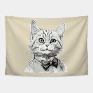 smart cat Tapestry