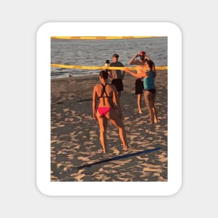 Beach volleyball players Magnet