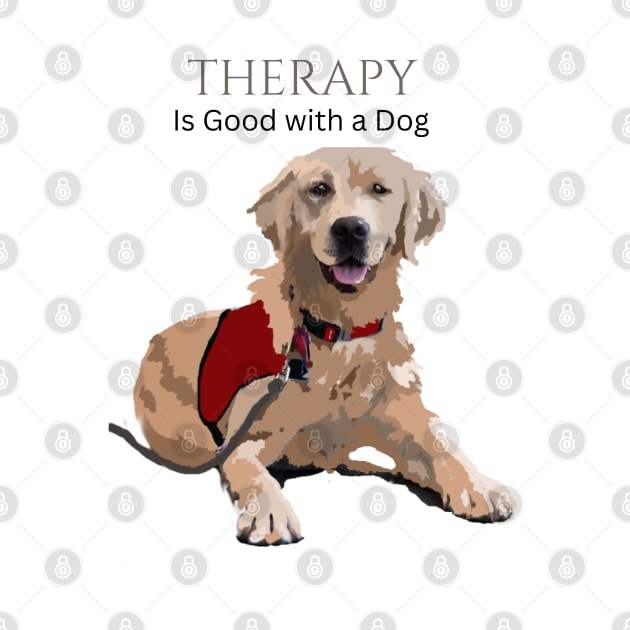 Therapy Dog Burgundy by B C Designs