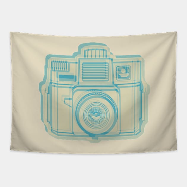 ISSF Society6 logo TURQUOISETAN Tapestry by istillshootfilm