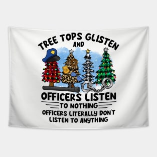 Funny Christmas Dispatcher Tapestry