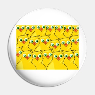 Chick Pattern Pin