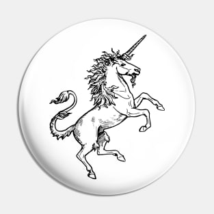 Vintage Heraldic Unicorn Pin