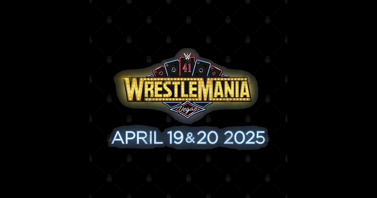 Wrestlemania 41 — Las Vegas Logo - Wrestlemania 41 - Magnet | TeePublic