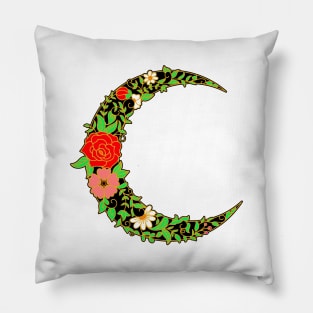 Floral Moon Pillow