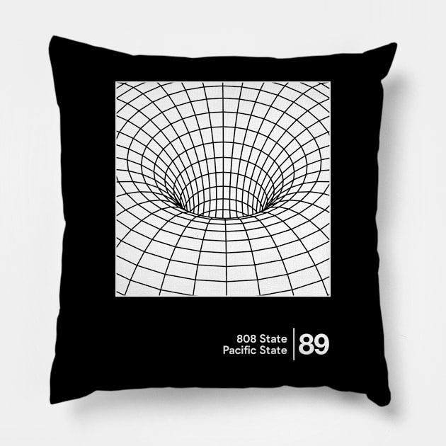 808 State / Minimalist Graphic Artwork Design Pillow by saudade