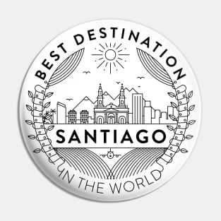 Santiago Minimal Badge Design Pin