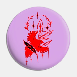 red crow Pin