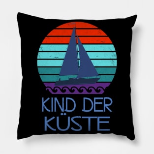 Kind der Küste Nordsee Meer vintage Pillow