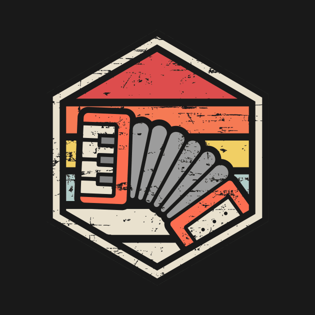 Retro Badge Accordion by rojakdesigns