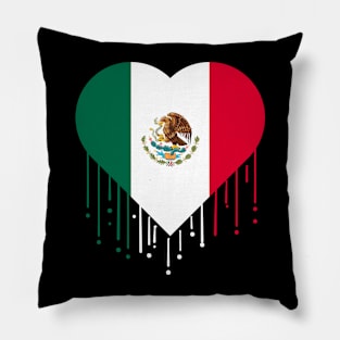 Mexican Flag Mexico Hispanic Pillow