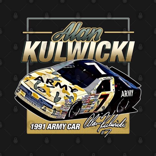 Alan Kulwicki Army Car 90s Retro by stevenmsparks