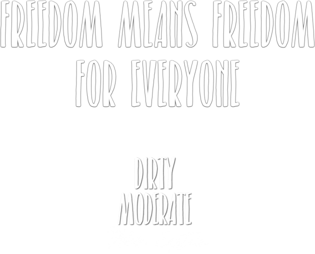 Freedom for Everyone-front only Kids T-Shirt by Dirty Moderate 