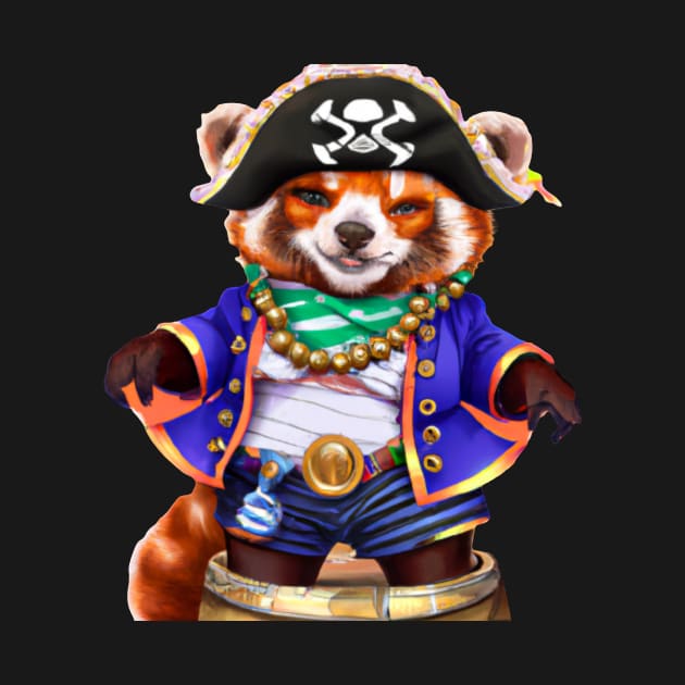 Pirates red panda by Vorticella