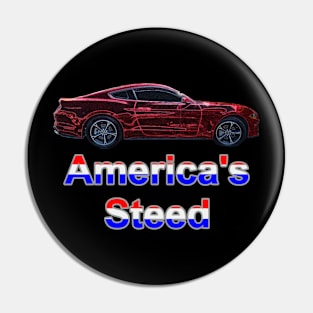 America's Steed - Red Neon Pin