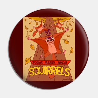 Ninja Squirrels Pin