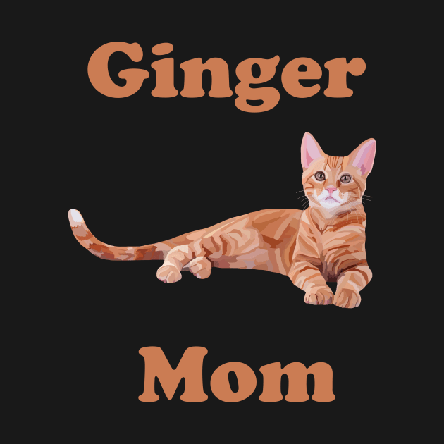 Ginger Cat Mom by Art by Deborah Camp