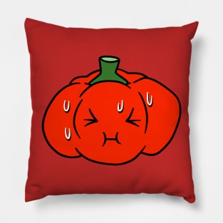 Nervous Red Bell Pepper Pillow