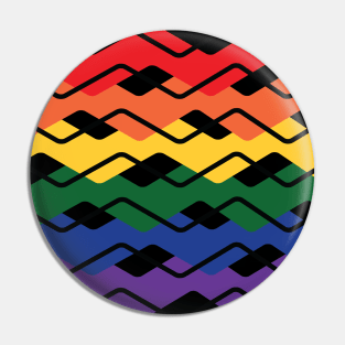 LGBT Flag colors stripes Pin