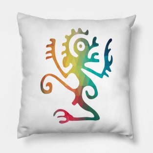 Rainbow tribal design 04 Pillow