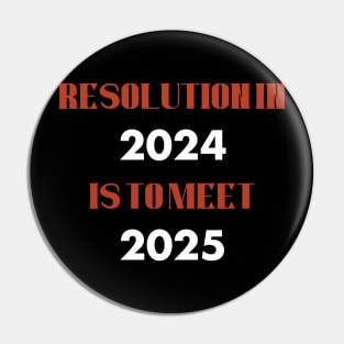 2024 resolution Pin