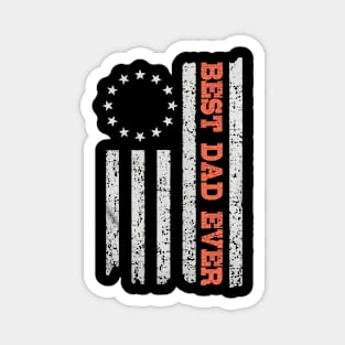 Best Dad Ever Betsy Rose Fag Flag Father day Gift Magnet