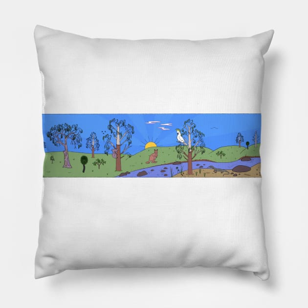 Australia Pillow by wanungara