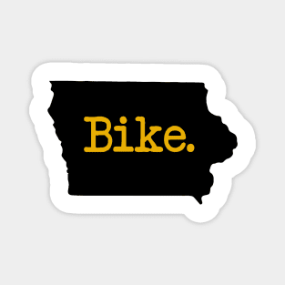 Iowa Bike IA Iowa Hawkeye Colors Magnet