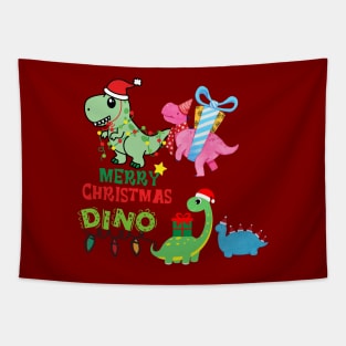 Dinosaurs - Merry Christmas DINO Tapestry