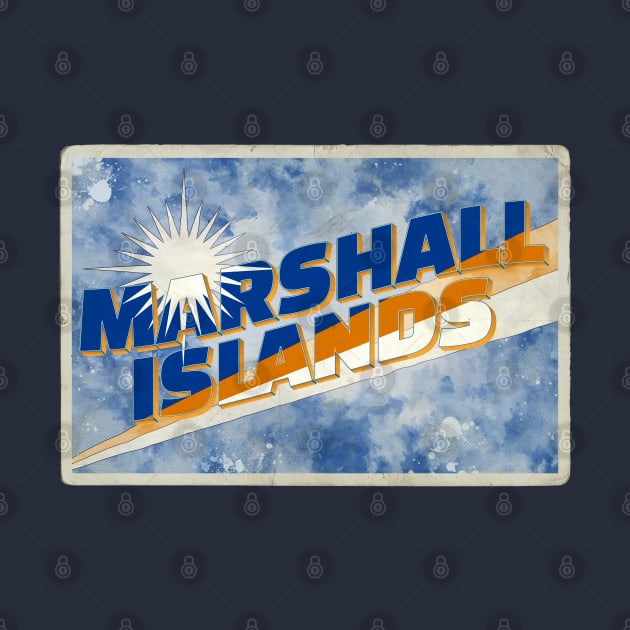 The Marshall Islands vintage style retro souvenir by DesignerPropo