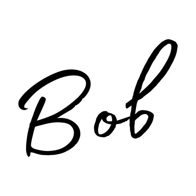 Bob Name Calligraphy by Word Minimalism