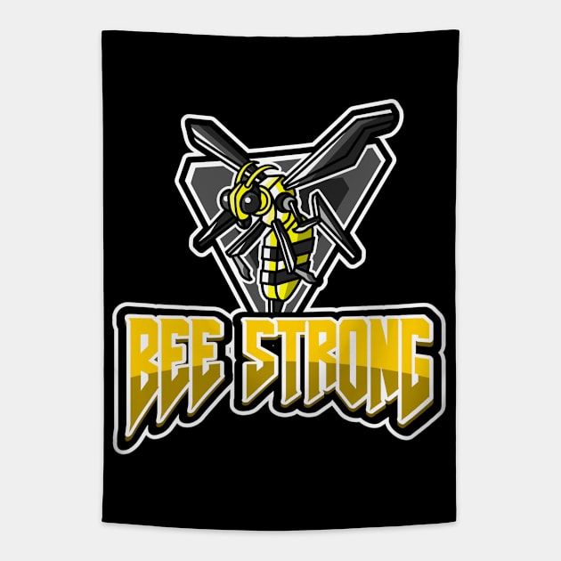 Bee Strong Tapestry by FullOnNostalgia