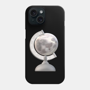 Moon Globe (Black) Phone Case