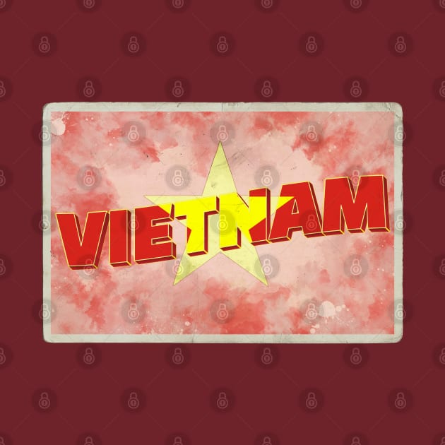 Vietnam vintage style retro souvenir by DesignerPropo