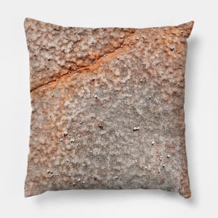 Orange Seaside Rock Erosion Pillow