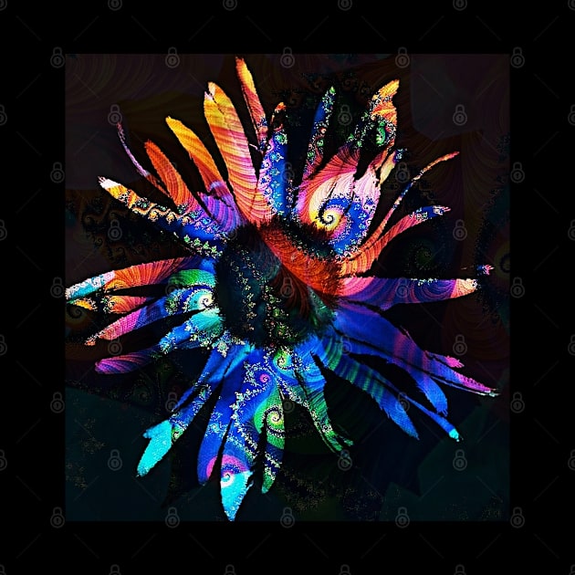 Abstract Rainbow Daisy by Kenen's Designs