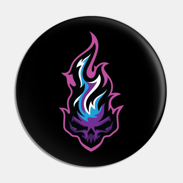 Skull Fire Pin by VortekDesign