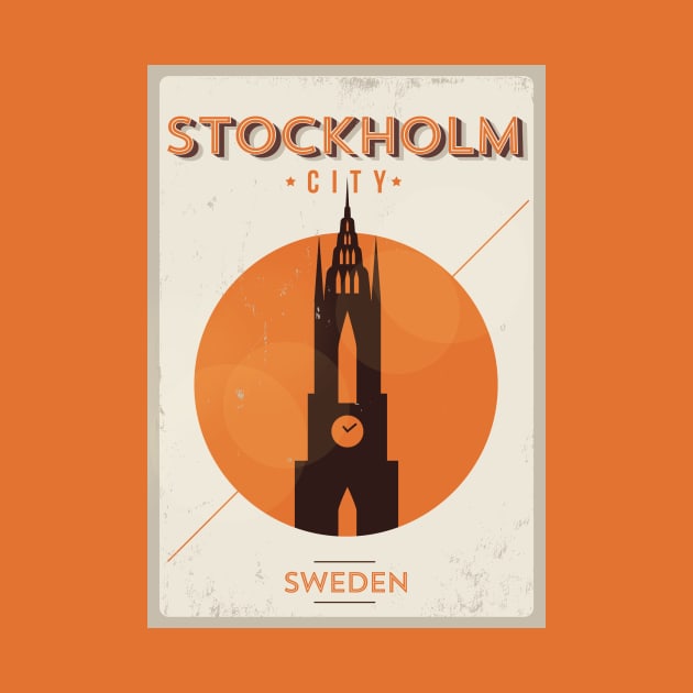 Stockholm Poster Design by kursatunsal