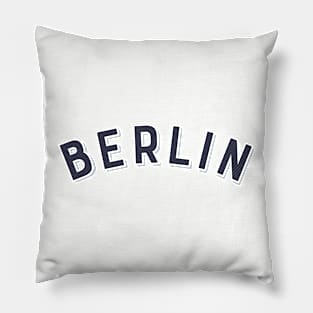 Berlin Germany Vintage Arched Type Pillow