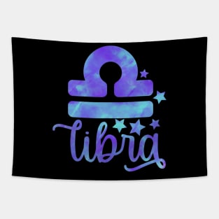 Watercolor Libra Zodiac Astrology Air Sign Tapestry