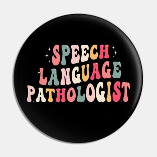 Speech Therapy Rainbow Speech Language Pathologist Therapist Pin