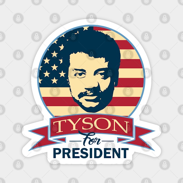 Tyson For President Magnet by Nerd_art