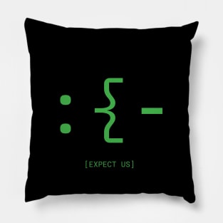 Expect Green Pillow